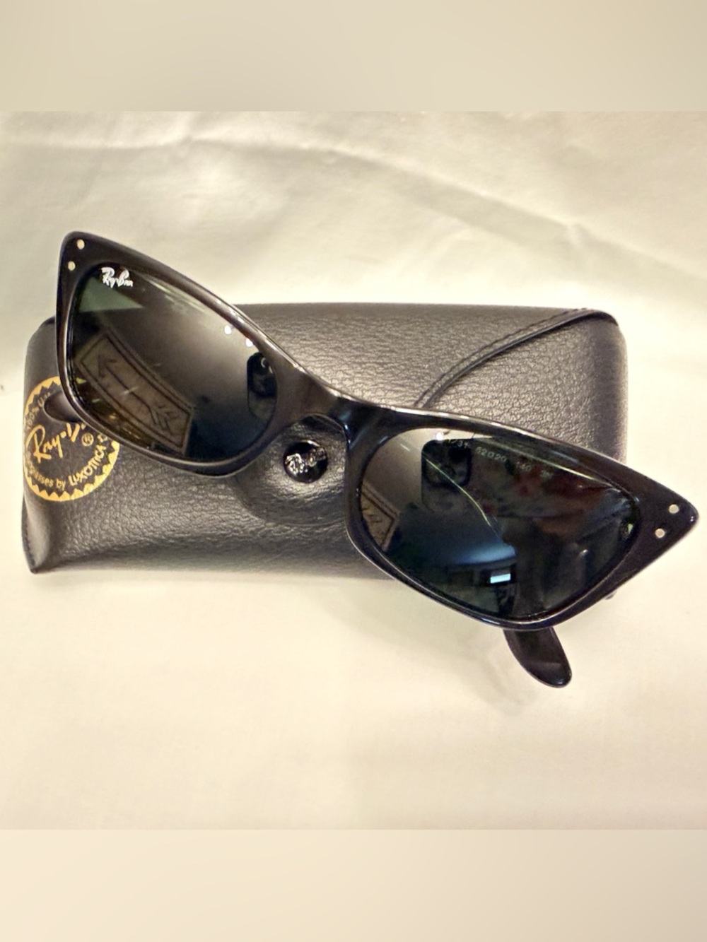 Ray-Ban Women's Lady Burbank Black Cat-Eye Sunglasses with Dark Lenses